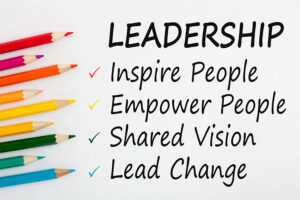 leadership graphic, austin and surrounding areas words leadership, inspire, empower