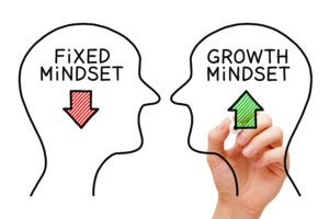 fixed mindset growth mindset graphic